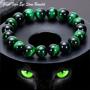 💎4/$20💎Green Tiger Eye Stone Bracelet